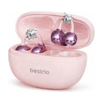 Bestrio BC01 Open Ear Bluetooth Earbuds for Women Clip On Wireless Earphones Touch Control Pink